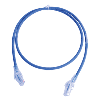 PATCH CORD MC6 MODULAR CAT6 UTP, CM/LS0H, 3FT, COLOR AZUL