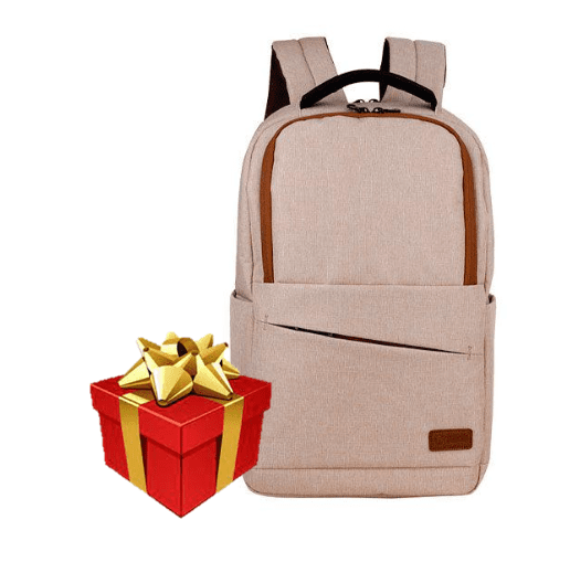 BACKPACK TEROS CITY BEIGE TE-ACS9012BG, para notebooks de hasta 15.6"