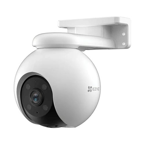 CÁMARA EZVIZ CB8 2K EXTERIOR 360°, BATERÍA 210 DÍAS, VISIÓN NOCTURNA, ALEXA, BLANCO